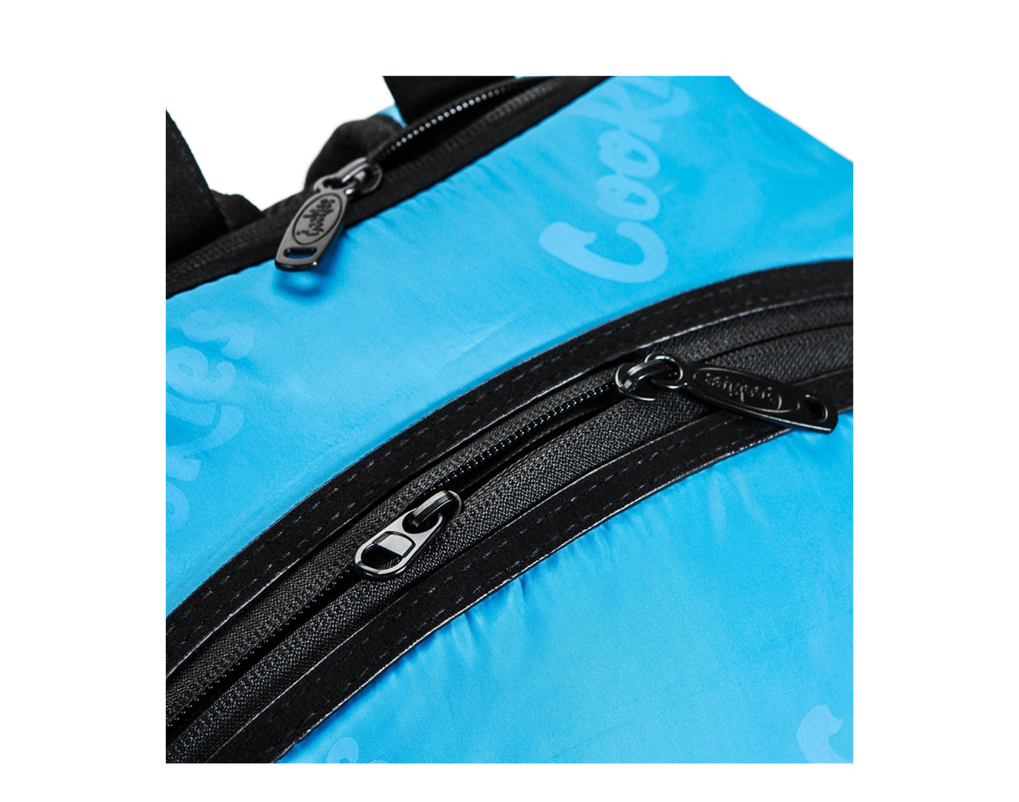 Cookies Luxe Satin Smell Proof Repeated Logo Blue/Black Backpack 1540-A3773-BLU