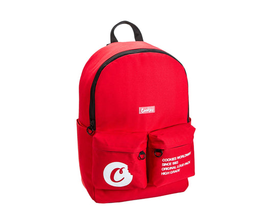 Cookies Orion Canvas Smell Proof Red Backpack 1540A3775-RED