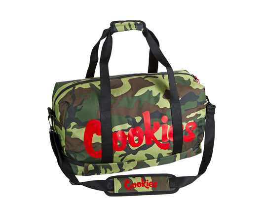 Cookies Explorer Smell Proof Duffel Green Camo/Red Bag 1540A3779-GRC