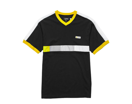Cookies Montecito Short Sleeve V-Neck Knit Black/Yellow Men's Shirt 1540K3640-BLK