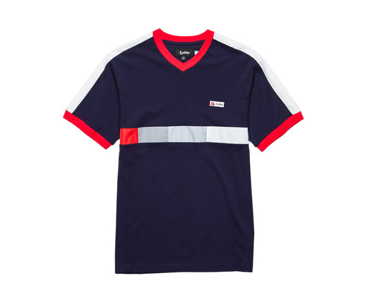 Cookies Montecito Short Sleeve V-Neck Knit Navy/Red Men's Shirt 1540K3640-NVY