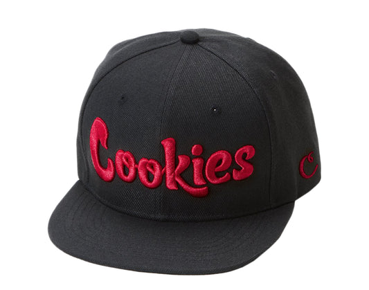 Cookies Original Logo Thin Mint Snapback Black/Red Men's Cap 1540X3742-BKR