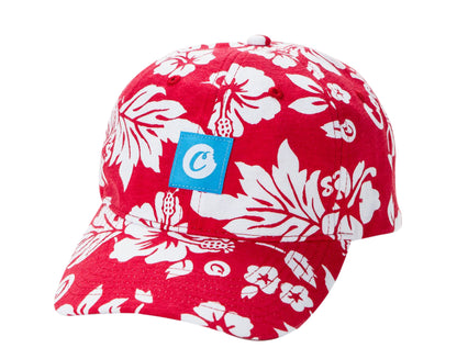 Cookies Waimea Flower Red/White Dad Hat 1543X3994-RED