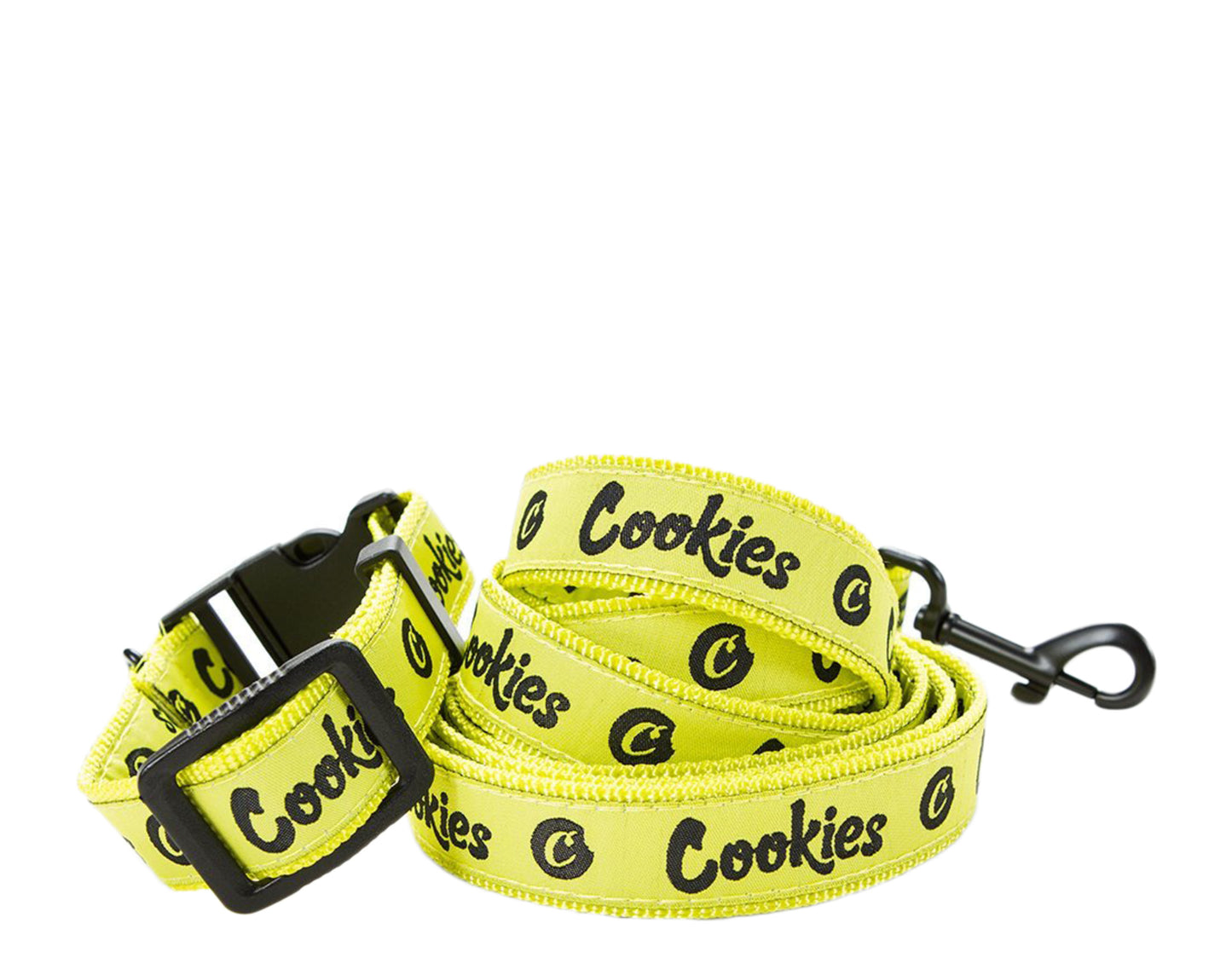 Cookies Original Logo Thin Mint Volt Yellow Dog Leash And Collar 1544A4245-VLT