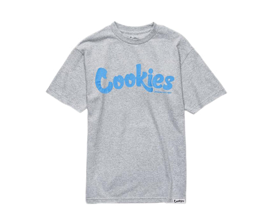 Cookies Original Logo Thin Mint Heather Grey/Blue Men's Tee Shirt 1544T4196-HGB