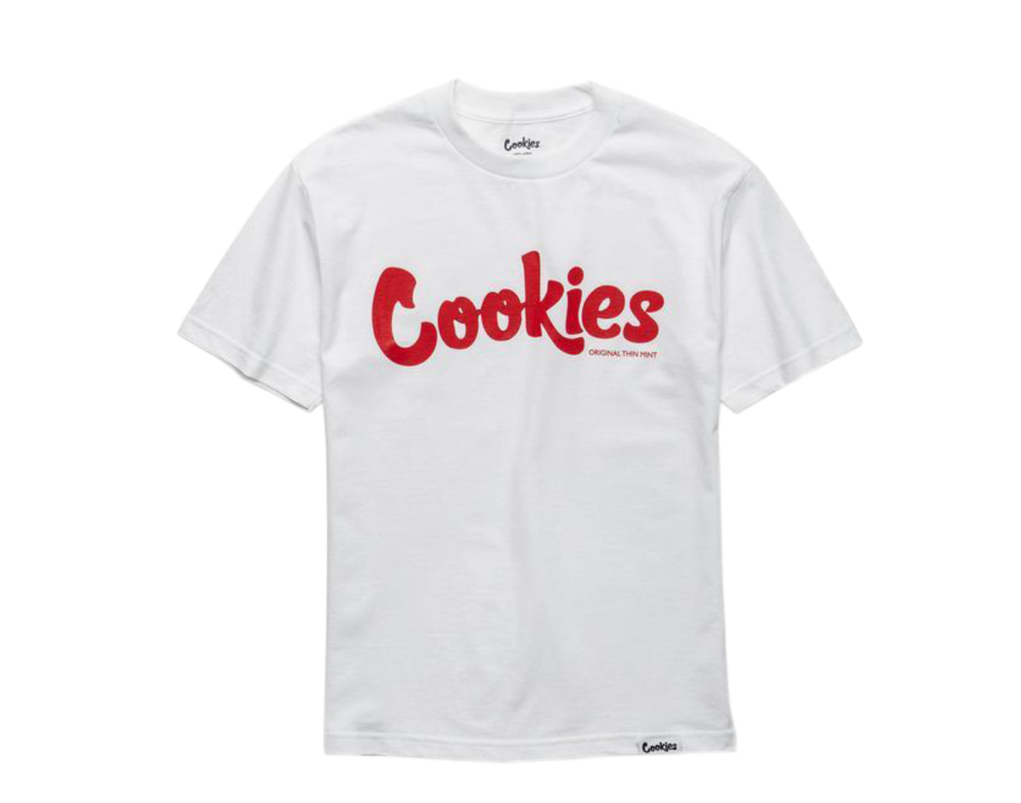 Cookies Original Logo Thin Mint Heather White/Red Men's Tee Shirt 1544T4196-WHR