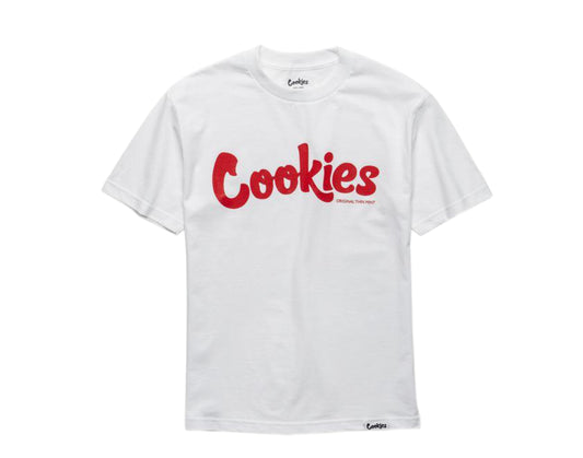 Cookies Original Logo Thin Mint Heather White/Red Men's Tee Shirt 1544T4196-WHR