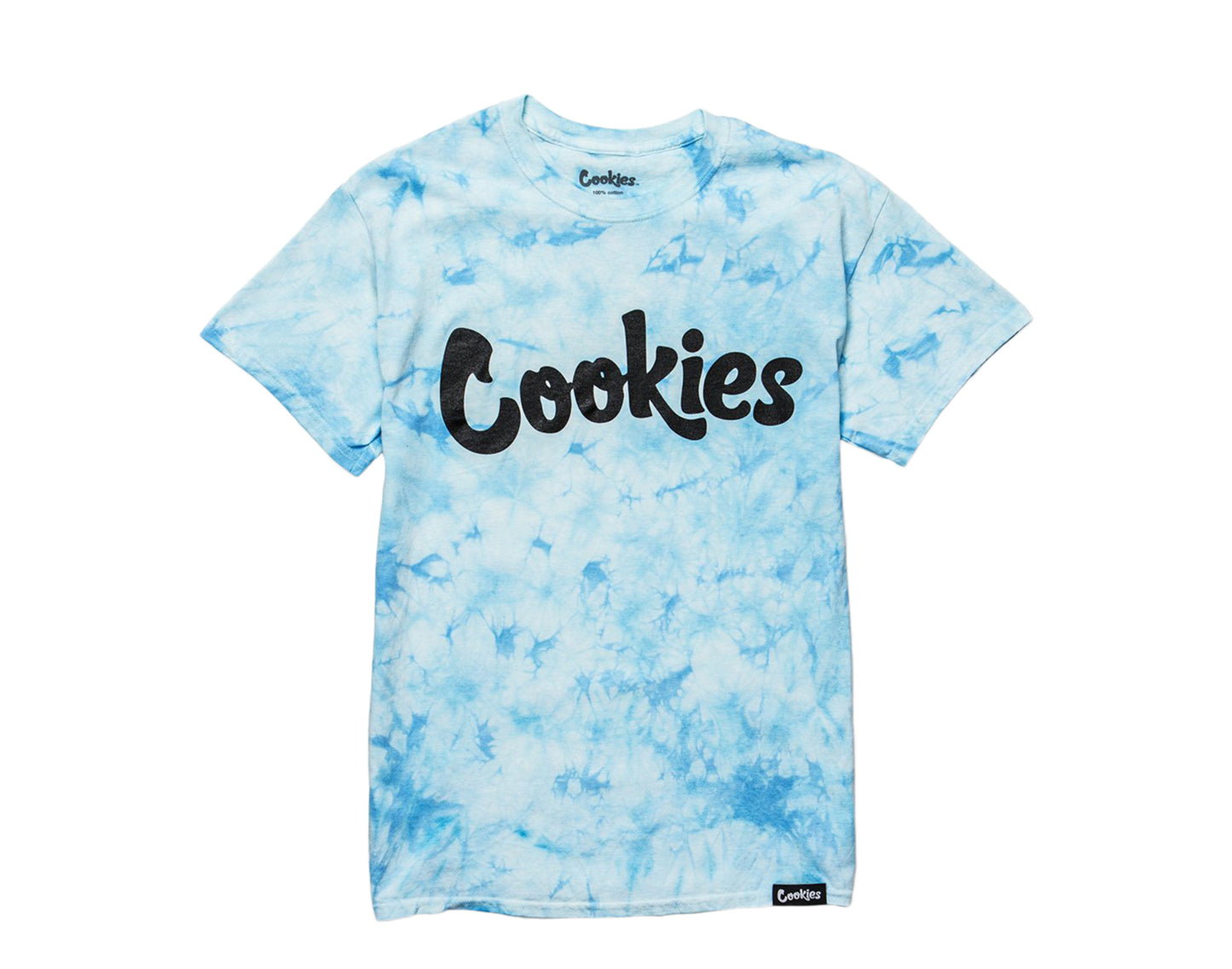 Cookies Original Logo Crystal Wash Tie Dye Carolina Blue T-Shirt 1544T4197-CAR