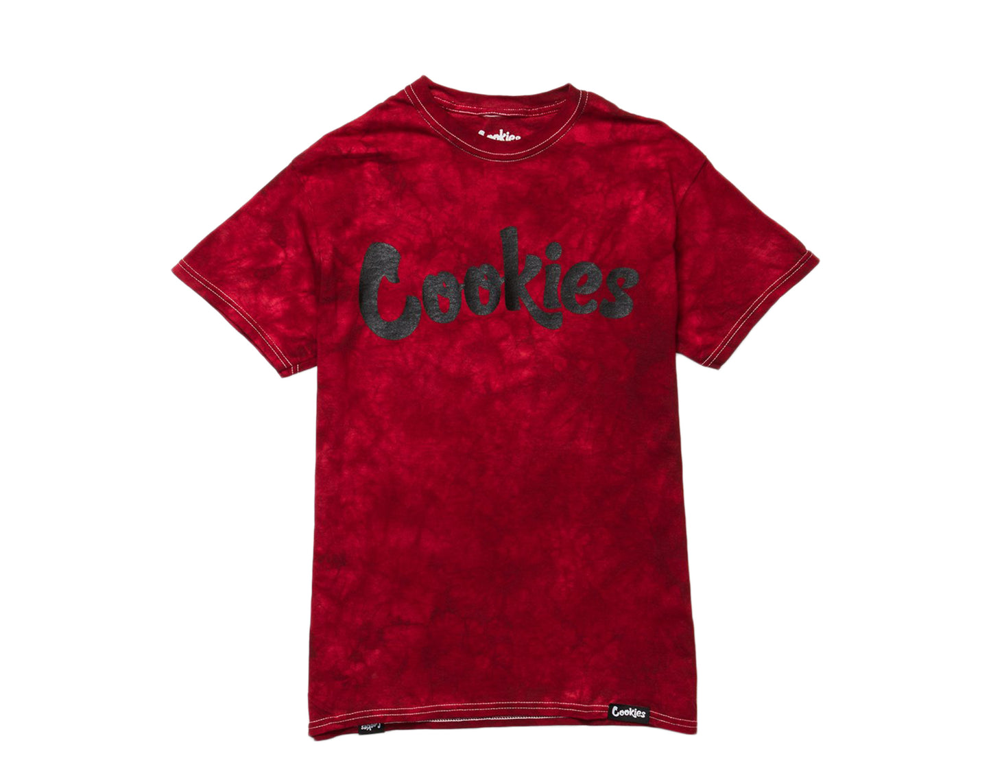 Cookies Original Logo Crystal Wash Tie Dye Red/Black T-Shirt 1544T4197-RED