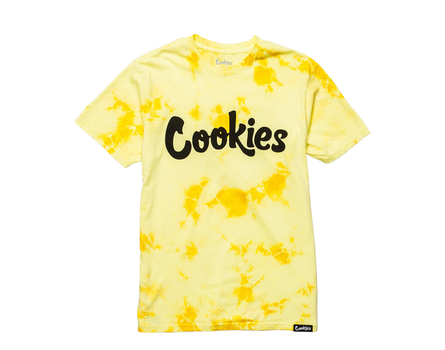 Cookies Original Logo Crystal Wash Tie Dye Yellow/Black T-Shirt 1544T4197-YEL