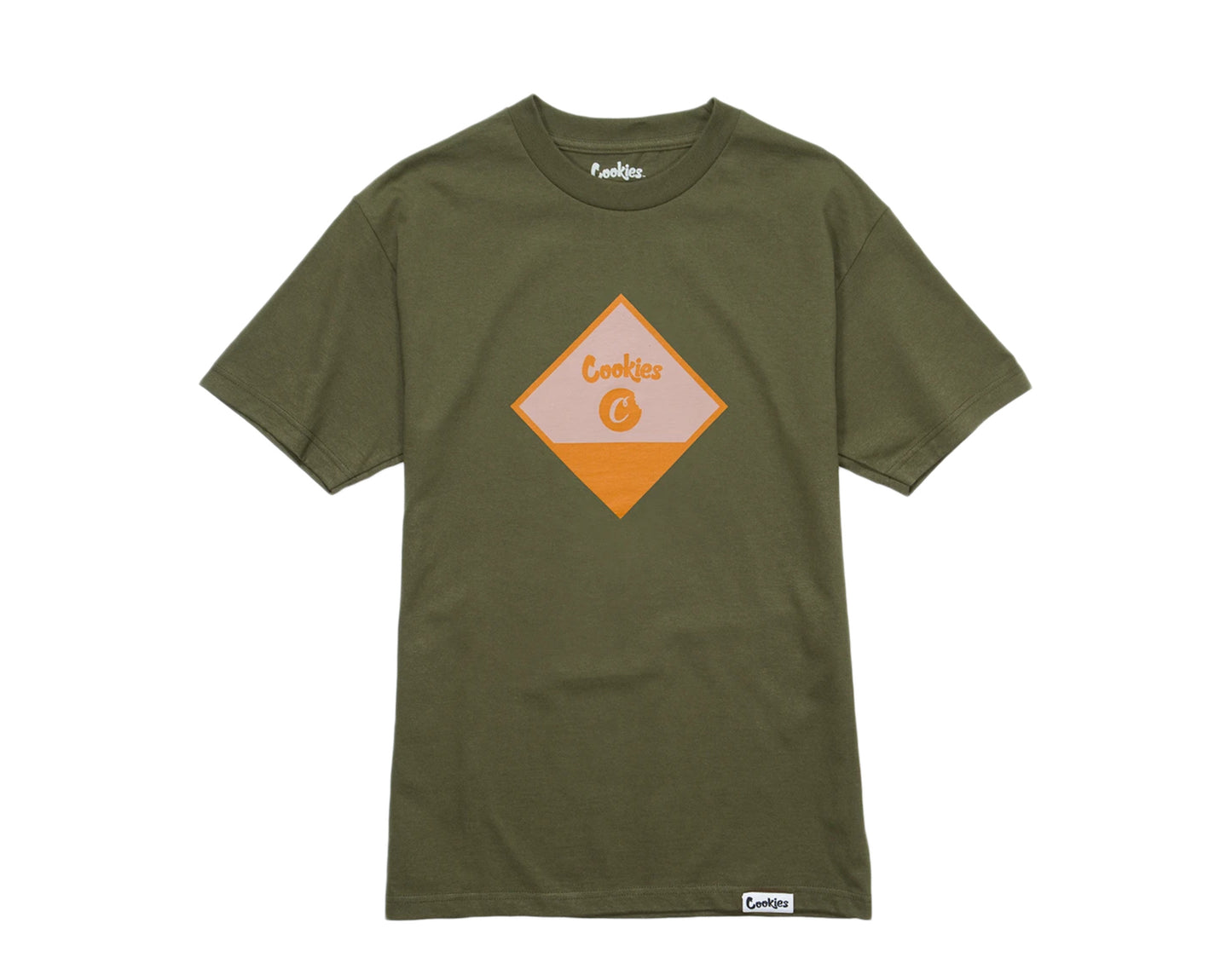 Cookies Botanical Logo Olive/Orange Men's Tee Shirt 1545T4099-OLI
