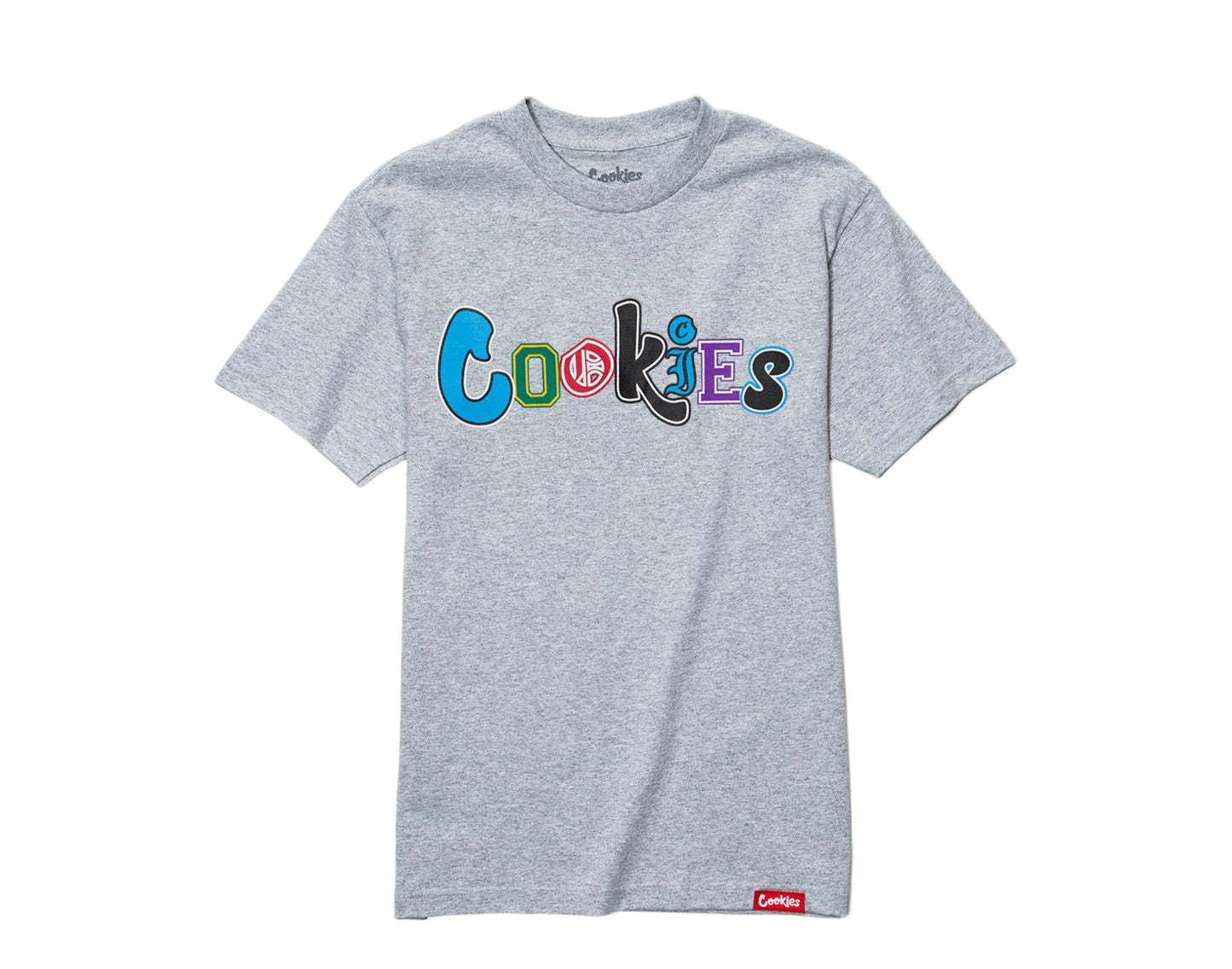 Cookies City Limits Multi Color Printed Logo Grey Tee Shirt 1545T4116-HGY