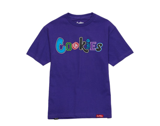 Cookies City Limits Multi Color Printed Logo Purple Tee Shirt 1545T4116-PUR