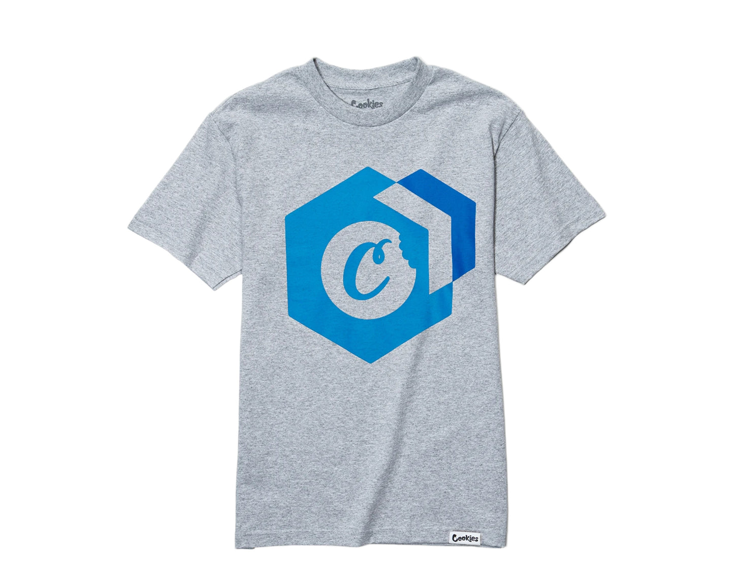 Cookies Bright Future Hexagon Logo Grey/Blue Men's Tee Shirt 1545T4135-HGB