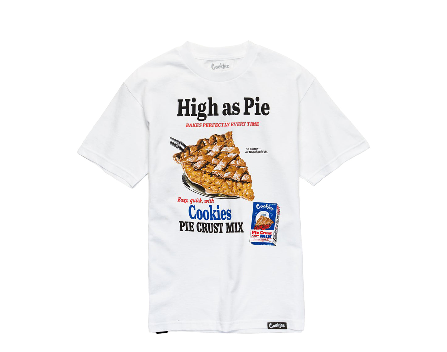 Cookies High As Pie White Men's Tee Shirt 1545T4185-WHT