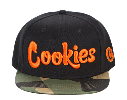 Cookies Botanical Twill Two-Tone Black/Green Camo Snapback Hat 1545X4100-BGC