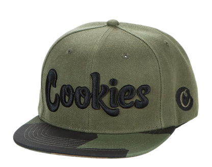 Cookies Botanical Twill Two-Tone Olive/Green Camo Snapback Hat 1545X4100-OLC