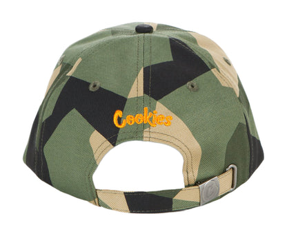Cookies Botanical Cotton Canvas Olive Camo Green Dad Hat 1545X4101-OLC