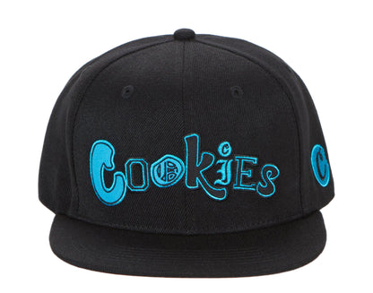 Cookies City Limits 2-Tone Twill Snapback Black/Blue Hat 1545X4117-BLK