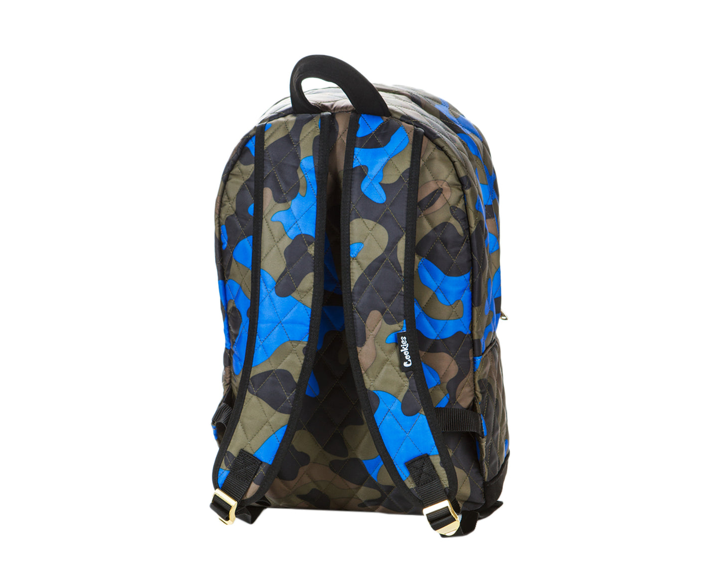 Cookies V3 Quilted Nylon Smell Proof Blue Camo Backpack 1546A4394-BLC
