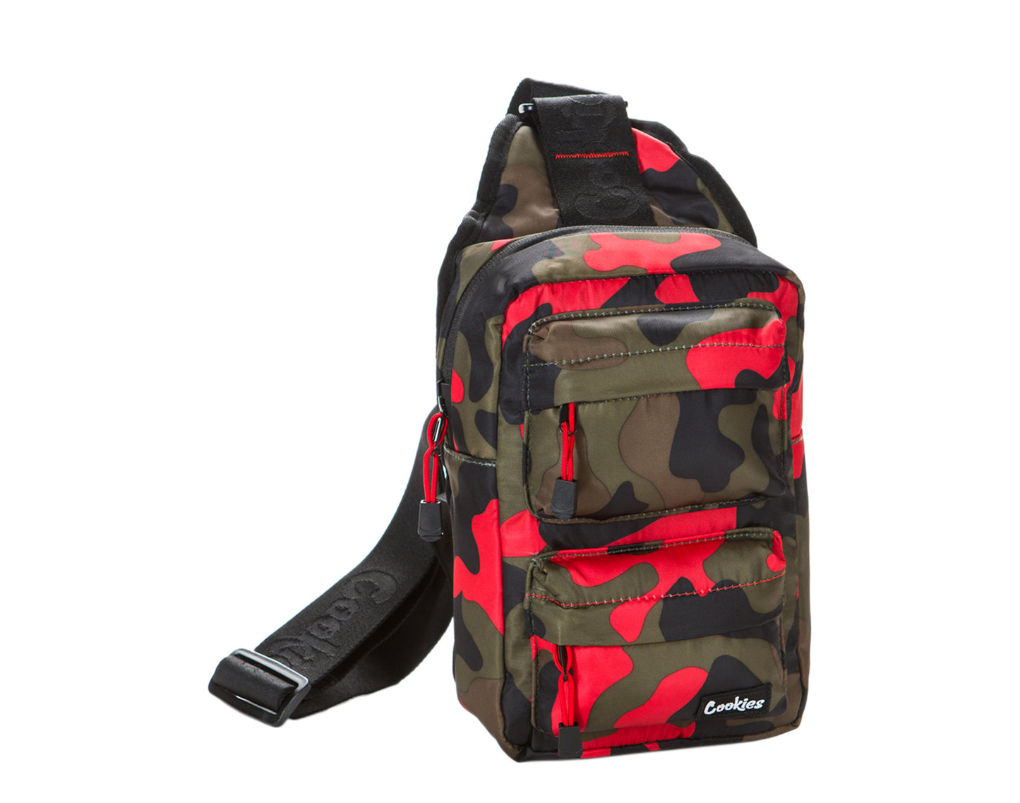 Cookies Rack Pack Over-The-Shoulder Red Camo Sling Bag 1546A4399-RDC
