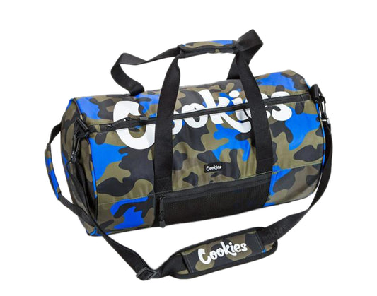 Cookies Summit Ripstop Smell Proof Blue Camo Duffel Bag 1546A4418-BLC