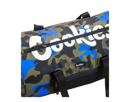 Cookies Summit Ripstop Smell Proof Blue Camo Duffel Bag 1546A4418-BLC