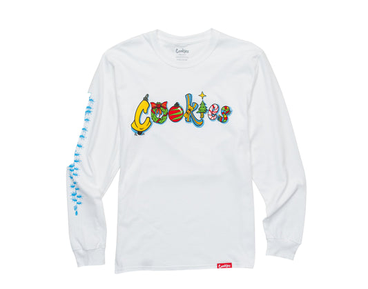 Cookies 'Tis The Season Long Sleeve White Men's Tee Shirt 1546T4360-WHT