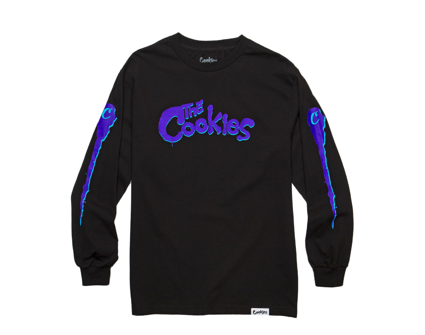 Cookies Cinemax Long Sleeve Black Men's Tee Shirt 1546T4373-BLK