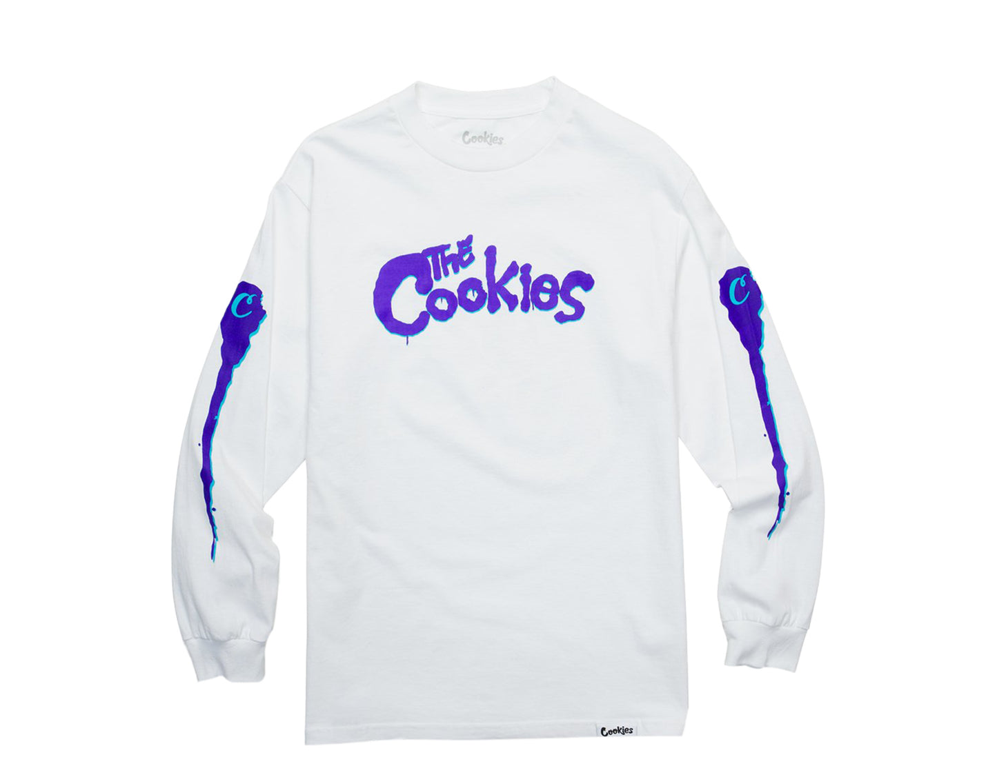 Cookies Cinemax Long Sleeve White Men's Tee Shirt 1546T4373-WHT