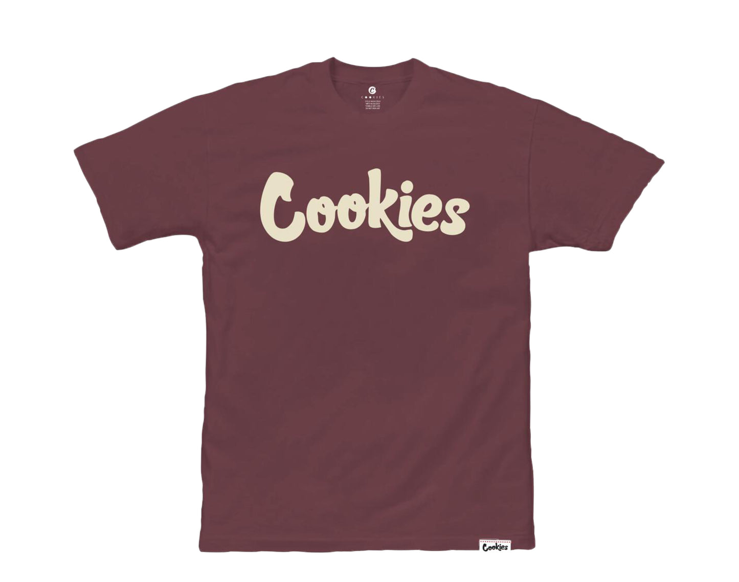 Cookies Original Mint Burgundy/Cream Men's Tee Shirt 1546T4384-BRC