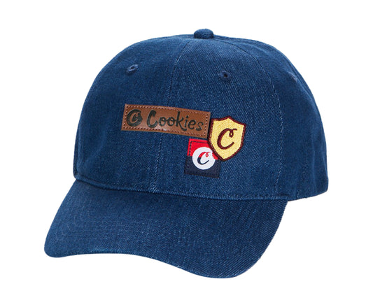 Cookies Backcountry Denim Patchwork Blue Dad Hat 1546X4314-BLD