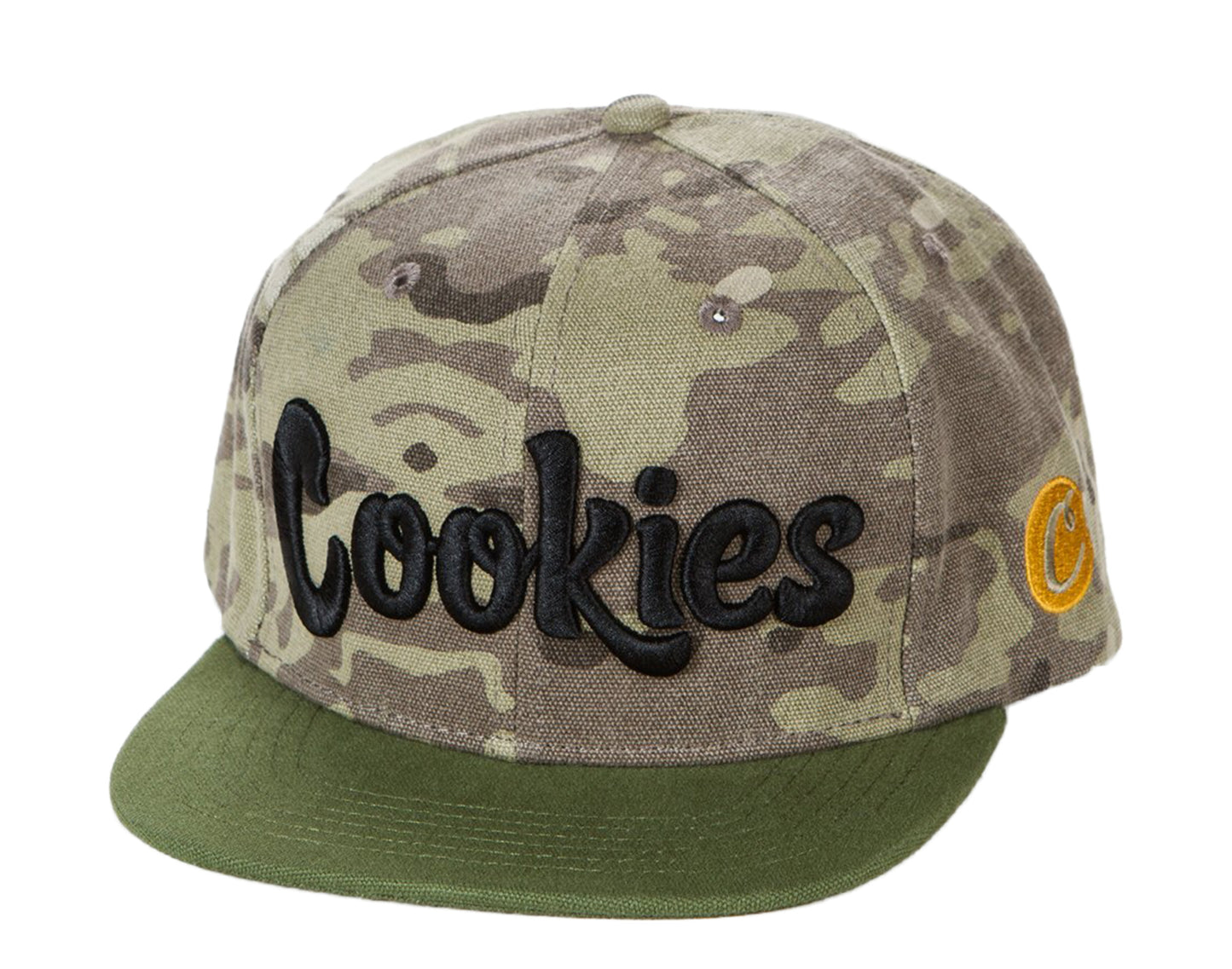 Cookies Backcountry Twill Camo Embroidered Logo Tan Snapback 1546X4318-TAC