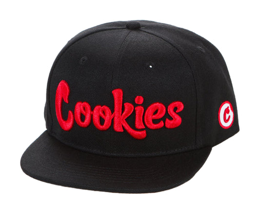 Cookies Glaciers Of Ice Embroidered Logo Black/Red Snapback 1546X4336-BKR