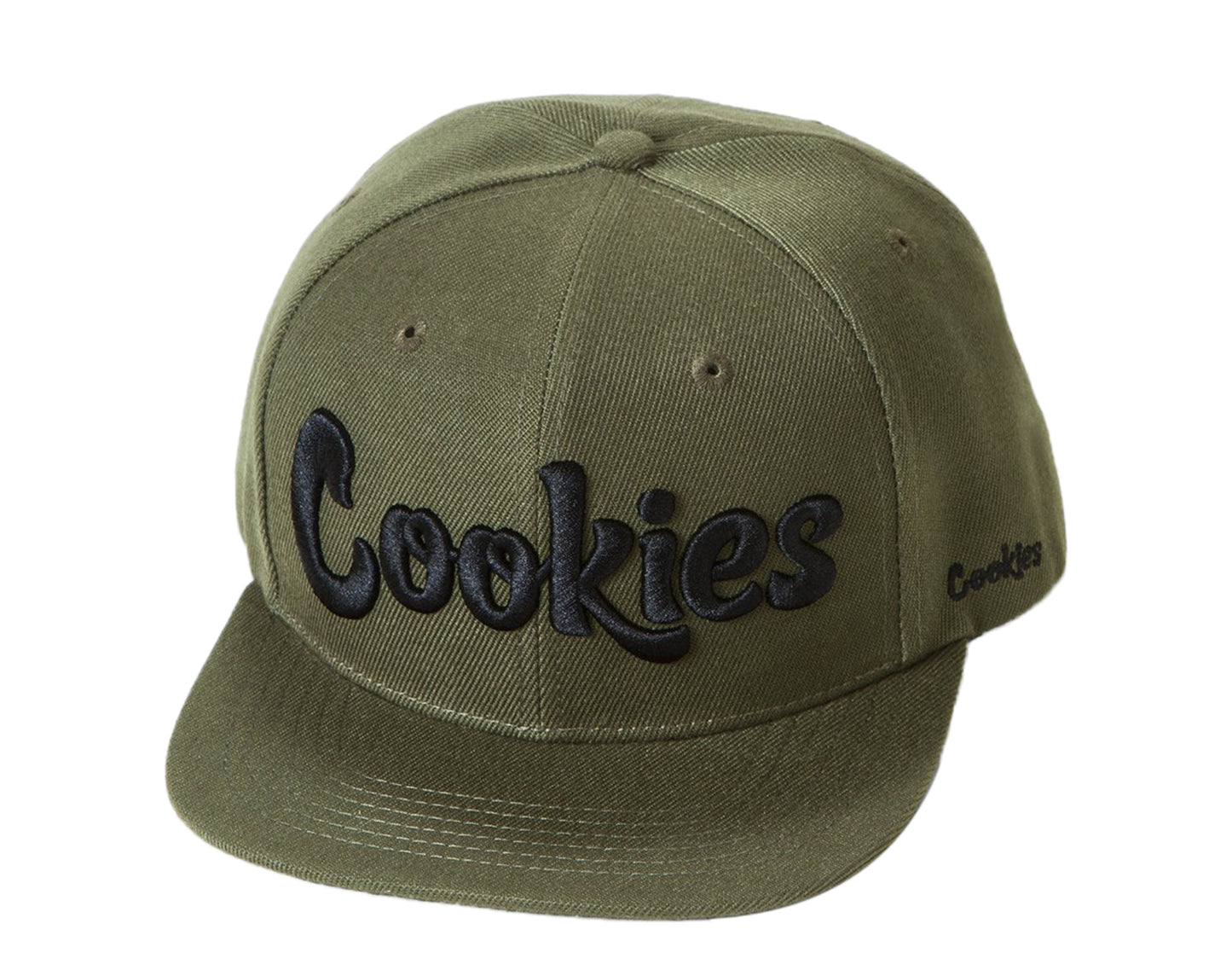 Cookies Original Logo Thin Mint Adjustable Olive/Black Snapback 1546X4391-OLB
