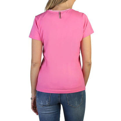 Tommy Hilfiger Equestrian Embroidery Logo Radiant Pink Women's T-Shirt TH10064-016