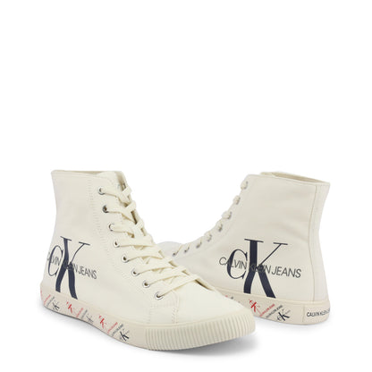 Calvin Klein Aston High Top White Men's Shoes B4S0669-100