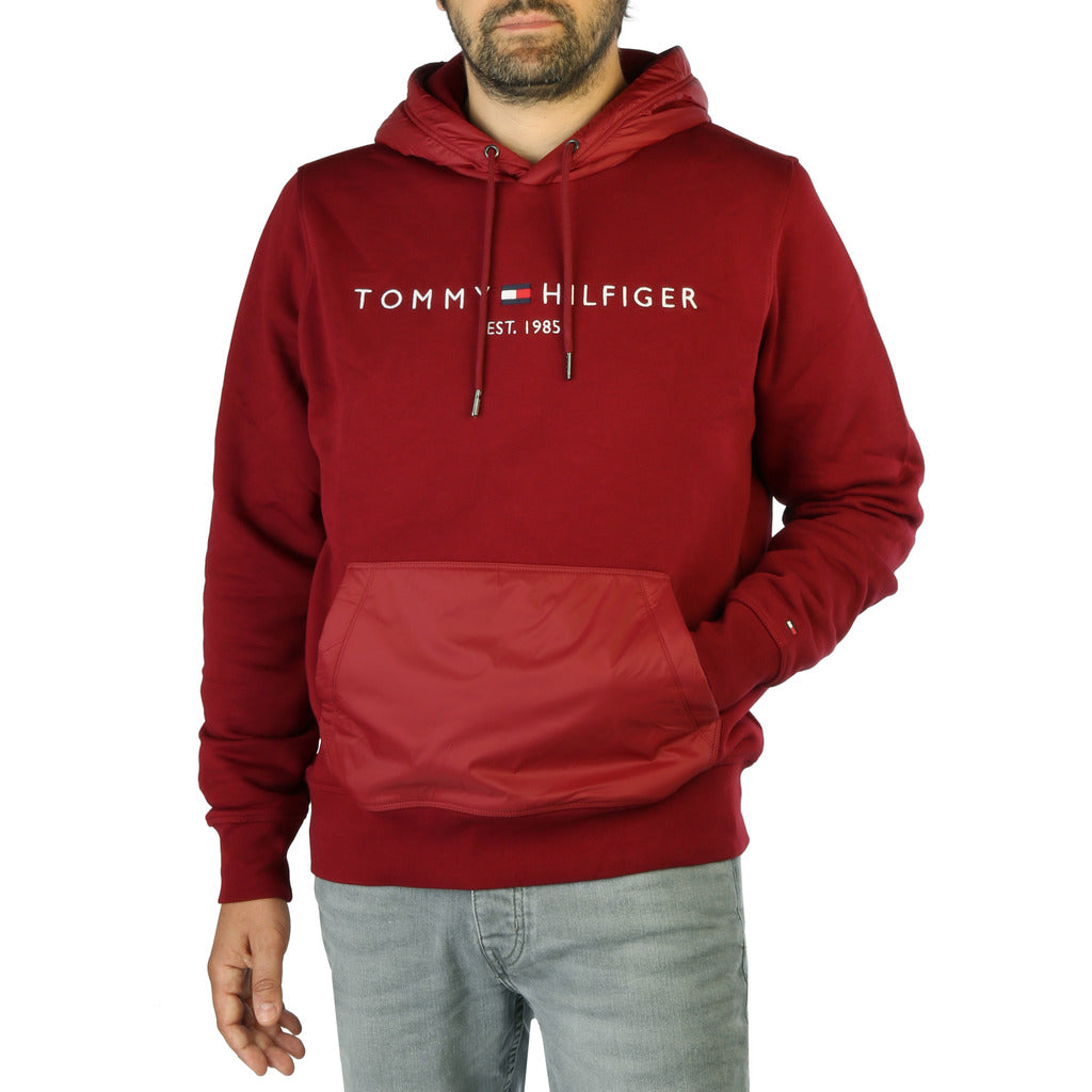 Tommy Hilfiger Pullover Hoodie Red Men's Sweatshirt MW0MW25894