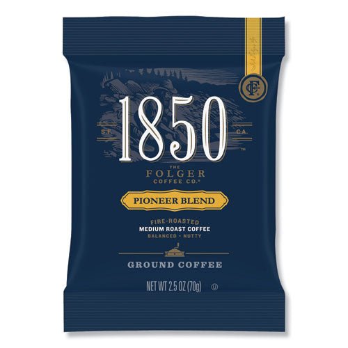 1850 Coffee Fraction Packs Pioneer Blend Medium Roast 2.5 oz Pack (24 Pack) 21511 - Becauze