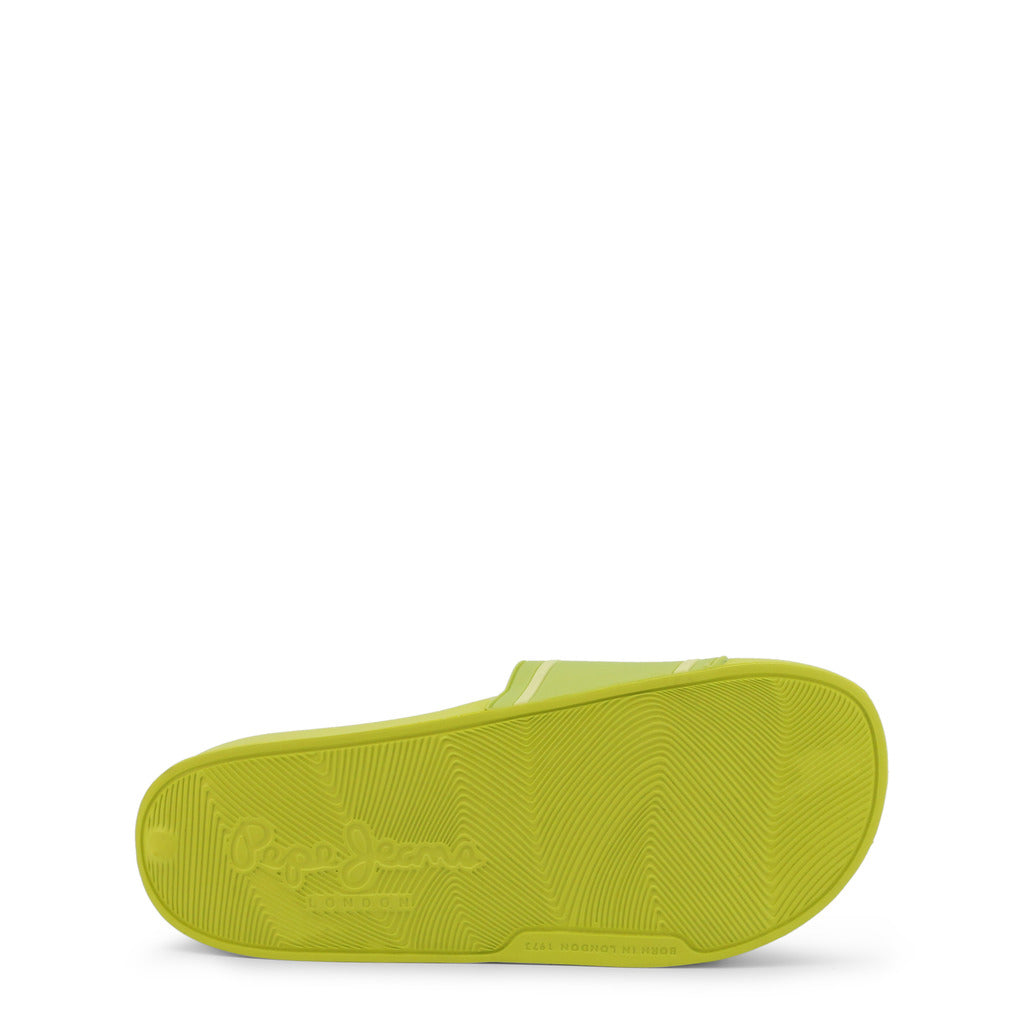 Pepe Jeans Slider Logo Green Women's Slide Sandals PLS70112-628