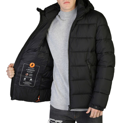 Save The Duck Boris Hooded Black Men's Puffer Jacket D35560M-MITO15-10000