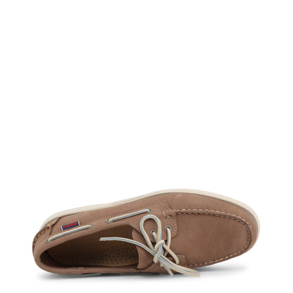 Sebago Docksides Portland Nubuck Brown Taupe Men's Moccasin Shoes 7000GA0-910