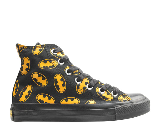 Converse Chuck Taylor All Star Print Batman Logos Black/Yellow High Top Sneaker 1U591