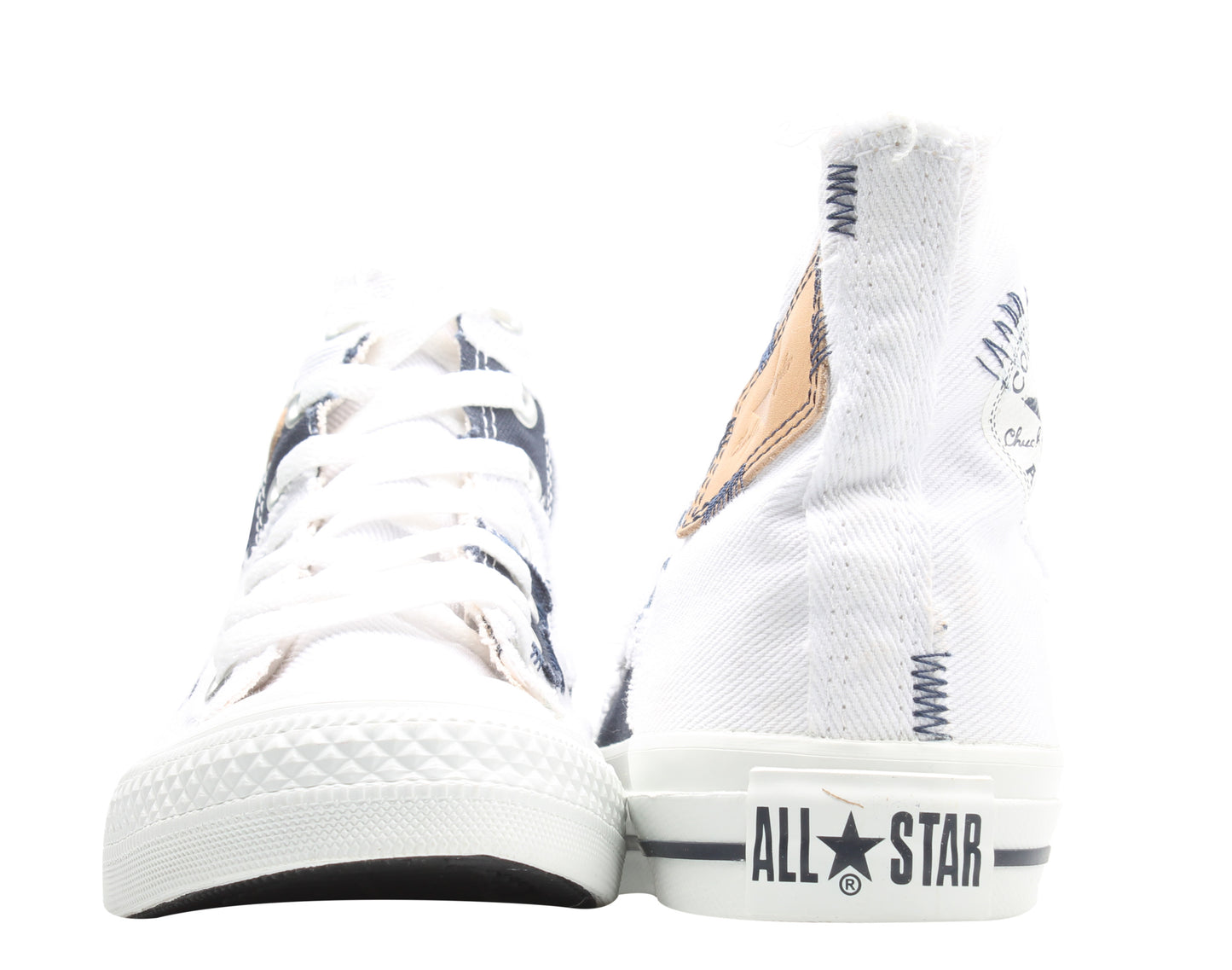 Converse Chuck Taylor All Star Denim Stitch White/Indigo High Top Sneakers 1X069