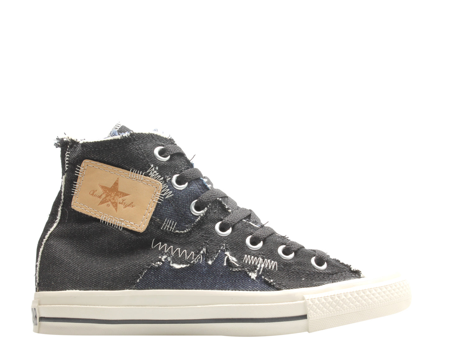 Converse Chuck Taylor All Star Denim Stitch Black/Charcoal High Top Sneakers 1X071