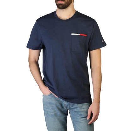 Tommy Hilfiger Crew Neck Navy Blue Men's T-Shirt DM0DM13063