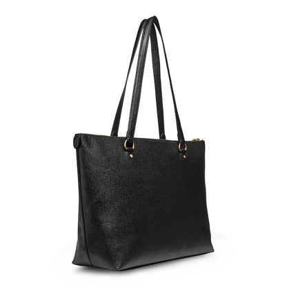 Coach Gallery Gold/Black Women's Tote Bag F79608-IMBLK