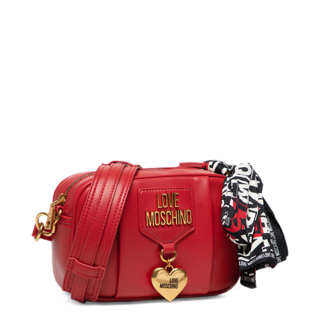 Love Moschino Soft & Charm With Foulard Red Women's Shoulder Bag JC4051PP1ELO0500