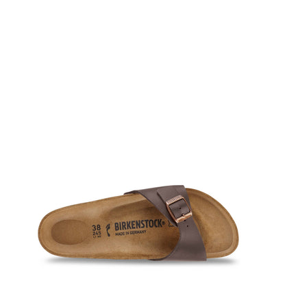 Birkenstock Madrid Birko-Flor Dark Brown Sandals 0040391 Regular Width