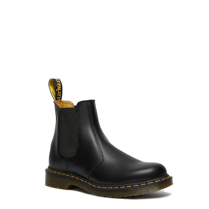 Dr. Martens 2976 Yellow Stitch Smooth Leather Chelsea Boots 22227001